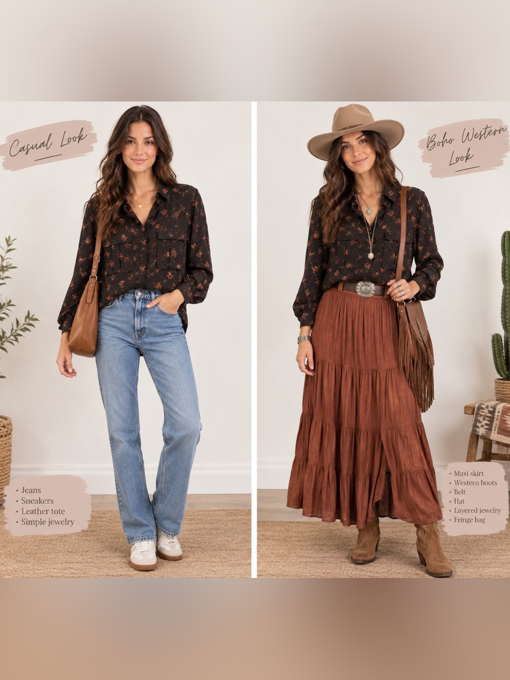 Something Navy Floral Button Front Utility Blouse Long Sleeve XXS/XS